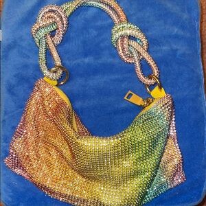 Multicolor Rhinestone Handbag